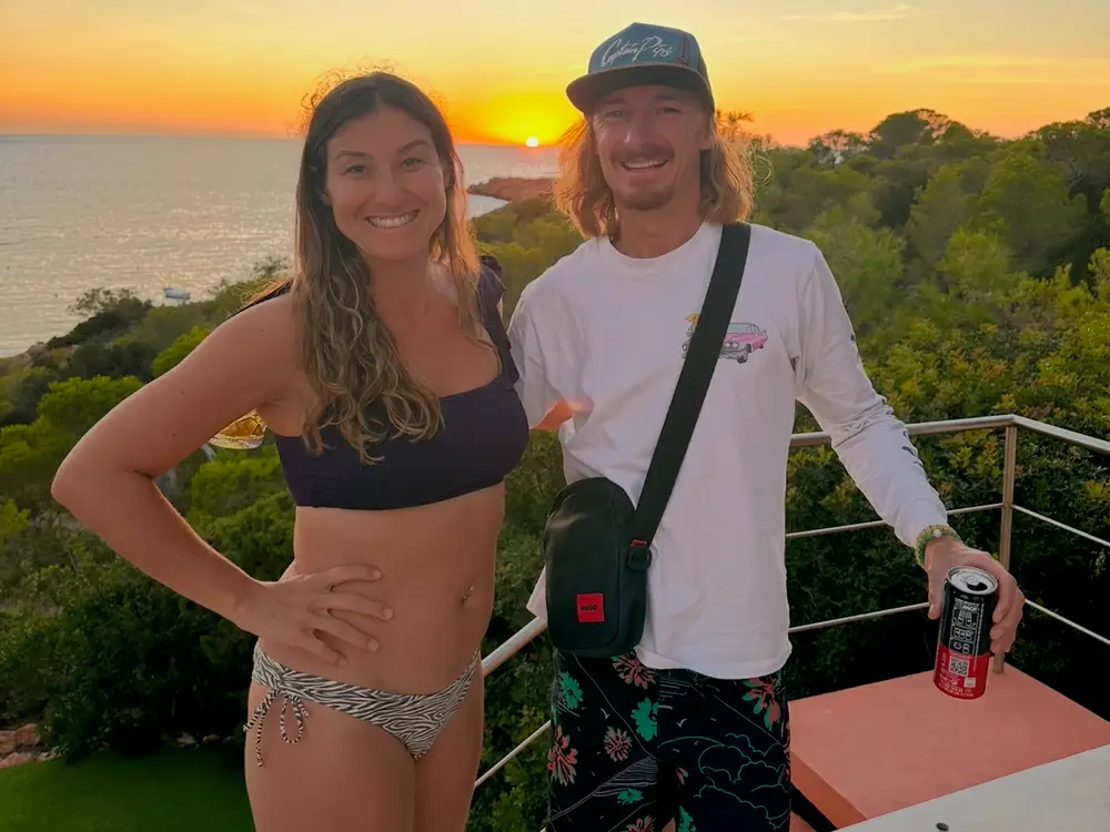 Shawna Lum and her husband, Dan. She is American and he was born and raised in Spain